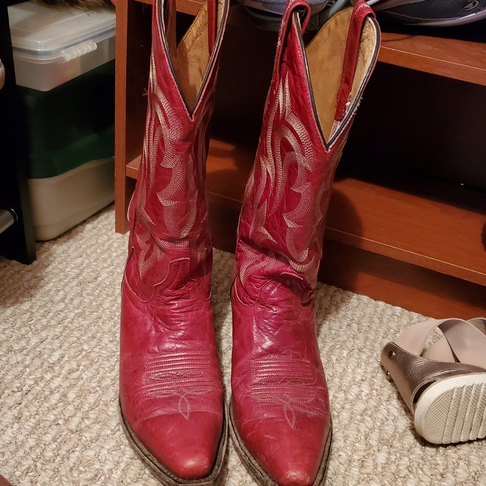 Donated Red Boots